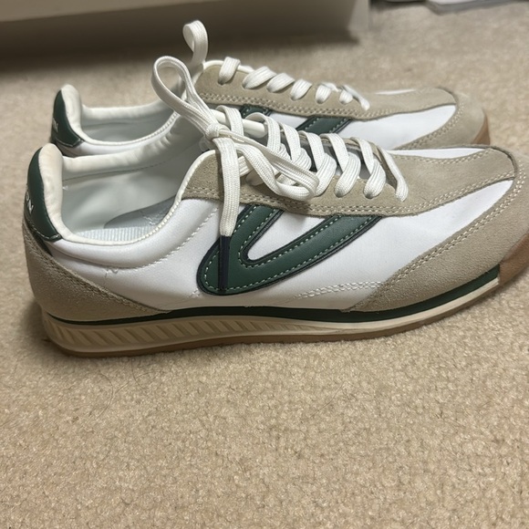 Tretorn White and Green Sneakers 7 1/2 worn once - Picture 7 of 7